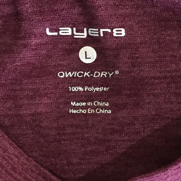 Layer8 women’s athletic t-shirt size Large - Picture 4 of 4